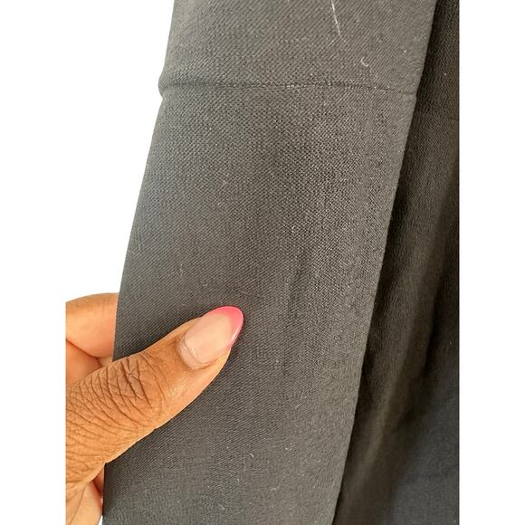 Eileen Fisher Dress Black Sleeveless Cross Front Midi V-Neck Casual Size XL - Picture 4 of 12